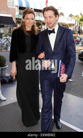 Scheveningen, Niederlande. 13. April 2015. Aimee niederländische Prinzessin und Prinz Floris besuchen die Nacht der Stars-Gala im Kurhaus in Scheveningen, Niederlande, 13. April 2015. Foto: Albert Nieboer-Royal Presse Europa - Nr. WIRE SERVICE - © Dpa/Alamy Live-Nachrichten Stockfoto