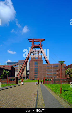 Zollverein Coal Mine Industrial Complex (Deutsch Zeche Zollverein) ist eine große Industriebrache in der Stadt Essen Stockfoto