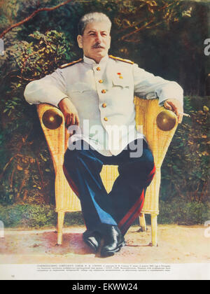 Generalissimus I. Stalin bei einer Konferenz in Potsdam im Jahr 1945 Stockfoto