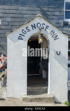 Die Schweine Nase Inn Public House in South Hams Dorf von East Prawle in Devon Stockfoto