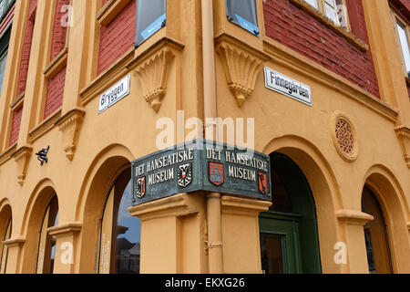 Det Hanseatiske Museum-Finnegården 1A Stockfoto