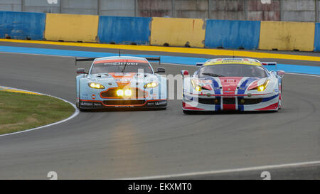 LE MANS, Frankreich - 11. Juni 2014: Ferrari 458 Italia (#62, LM GTE AM) Stockfoto