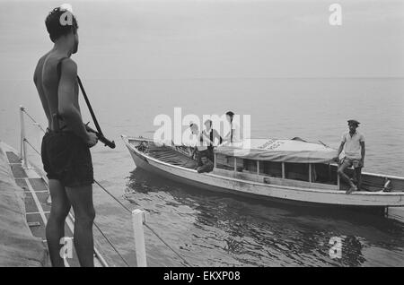 Britische Truppen in Borneo. 1964. Stockfoto