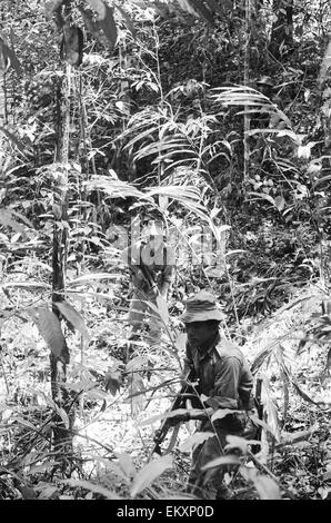 Britische Truppen in Borneo. 1964. Stockfoto