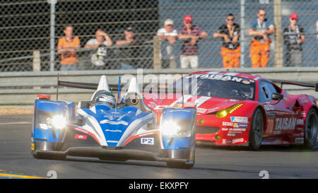 LE MANS, Frankreich - 12. Juni 2014: Oreca O3-Nissan (#47, LM P2) Teams KCMG (China) Stockfoto