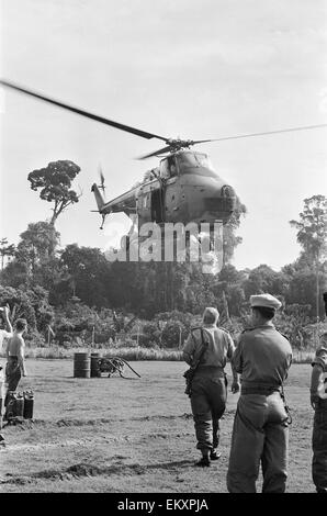 Britische Truppen in Borneo. 1964. Stockfoto