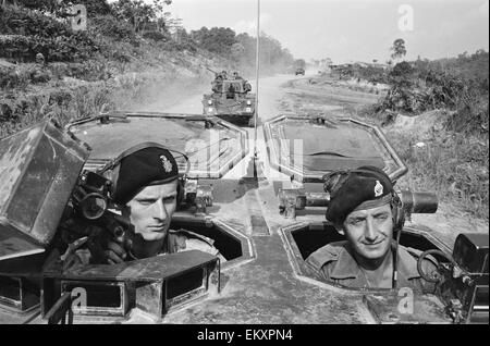 Britische Truppen in Borneo. 1964. Stockfoto