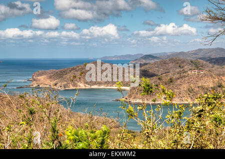 Blick über die Bucht von San Juan del Sur, Nicaragua Stockfoto