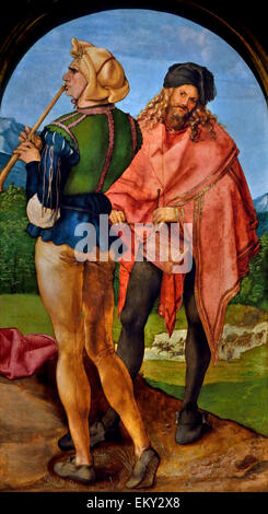 Albrecht Dürer (1471-1528 Nürnberg) Piper und Drummer 1503-1504. Deutsch Deutschland Stockfoto