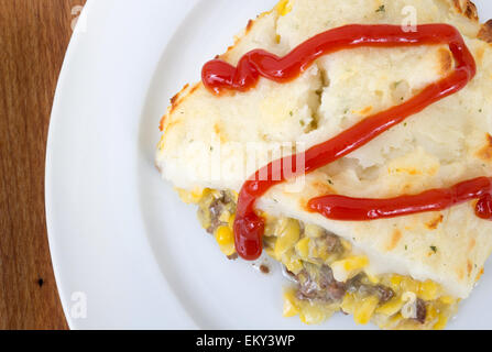 Franko-kanadische Shepherds Pie Pastete chinois Stockfoto