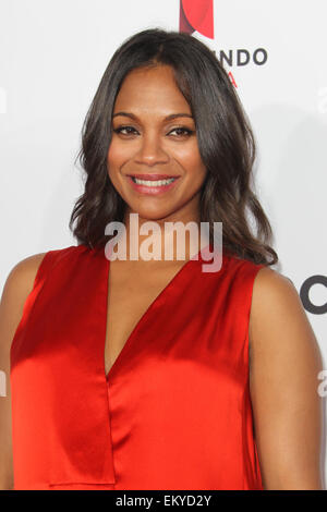 2014 NCLR ALMA Awards am Pasadena Civic Auditorium - Ankünfte mit: Zoe Saldana Where: Pasadena, Kalifornien, Vereinigte Staaten, wann: 10. Oktober 2014 Stockfoto