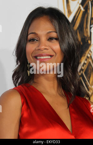 2014 NCLR ALMA Awards am Pasadena Civic Auditorium - Ankünfte mit: Zoe Saldana Where: Pasadena, Kalifornien, Vereinigte Staaten, wann: 10. Oktober 2014 Stockfoto