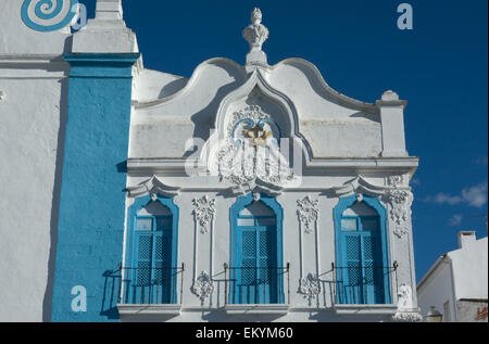 Emblematische populäre Architektur in Campo Maior, Alentejo, Portugal Stockfoto