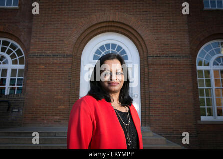 14.04.15. MANCHESTER, England.   Mona Siddiqui Manchester Grammar School. Stockfoto