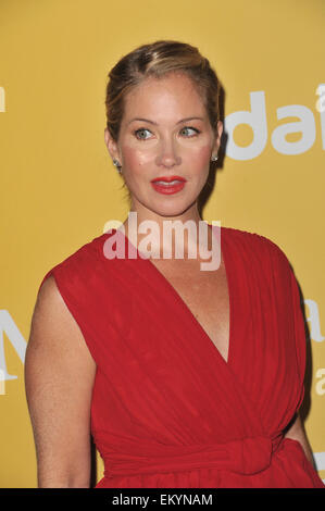 LOS ANGELES, CA - 13. Juni 2012: Christina Applegate auf die Frauen im Film 2012 Crystal + Lucy Awards im Beverly Hilton Hotel. Stockfoto