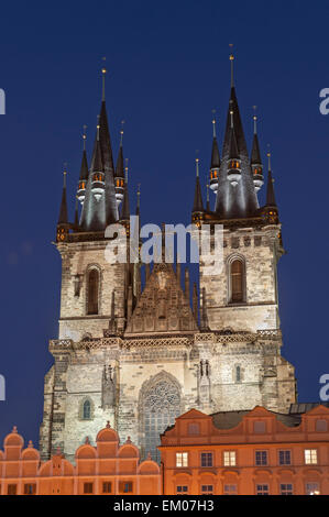 Church of Our Lady vor Tyn Prag Tschechische Republik Stockfoto