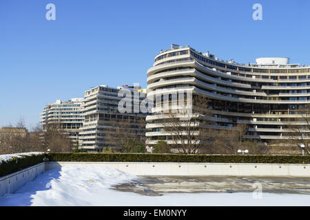 Die Watergate-Komplex, Apartments und Hotel am Ufer des Potomac River, Washington DC USA. Stockfoto