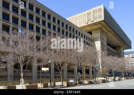Der Hauptsitz des FBI in Washington DC. J Edgar Hoover Building. Stockfoto