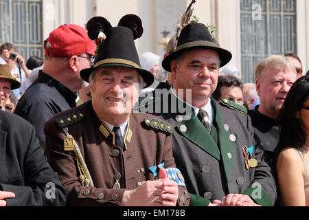 Vatikanstadt 15. April 2015 Papst Francis General Audience in St Peter's Square Credit: wirklich Easy Star/Alamy Live News Stockfoto