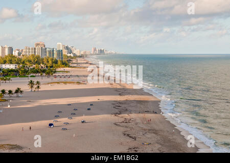 Blick auf Fort Lauderdale Beach - Florida, USA. Stockfoto