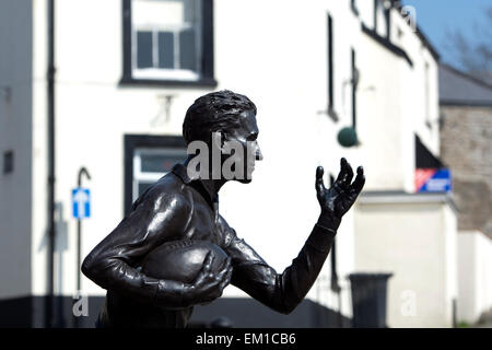 Ken Jones Statue, Blaenavon, Torfaen, Wales, UK Stockfoto