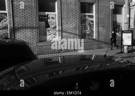 Dokumentation der öffentliche Verkehr und seine Intimität in Bratislava. Stockfoto