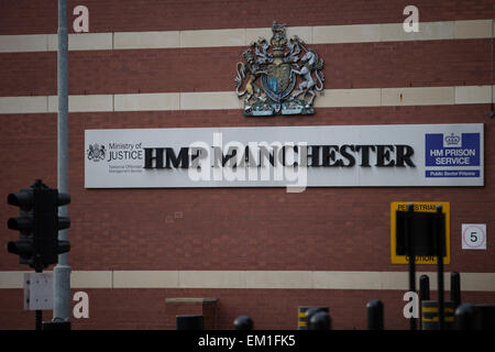 18.02.2015. Manchester, UK. GV der HMP Manchester (aka Strangeways Gefängnis). © Joel Goodman/Alamy Live-Nachrichten Stockfoto