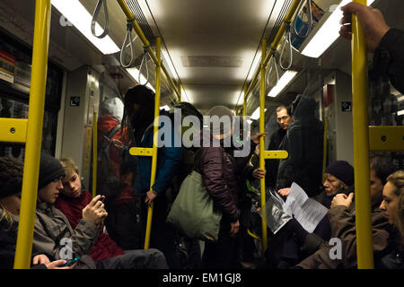 Täglich pendeln in Berline Stockfoto