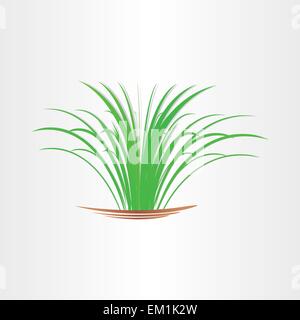 grünen üppigen Rasen abstrakte Garten Design-element Stock Vektor