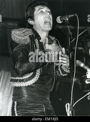 ROXY MUSIC UK-Rock-Gruppe mit BryanFerry über 1975 Stockfoto