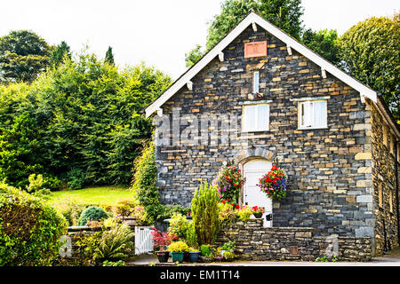 Haus in Hawkshead, Cumbria, Beatrix Potter Land Stockfoto