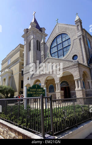 Red Bank, Middlesex County, New Jersey. St. James Roman Catholic Church Stockfoto