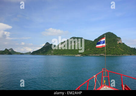 Touristischen Boot Kreuzfahrt Ang Thong National Marine Park, Thailand Stockfoto