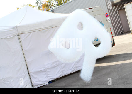 50. Jahrestag des deutschen regionalen Fernsehsenders Bayerischer Rundfunk im Studio 9 in den Studios der Bavaria Filmstadt Featuring: Atmosphäre wo: München, Deutschland: 11. Oktober 2014 Stockfoto