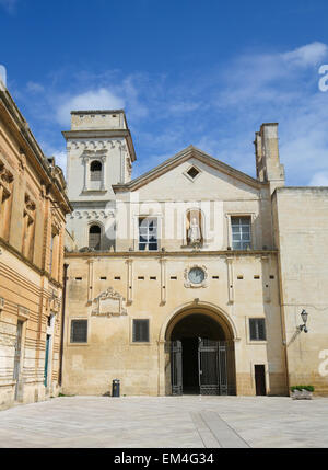 Kirche des Heiligen Johannes des Evangelisten oder San Giovanni Evangelista im Zentrum von Lecce, Apulien, Italien. Stockfoto