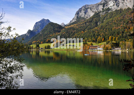 Hintersee Ramsau Berchtesgadener Land Oberbayern Deutschland Europa Stockfoto