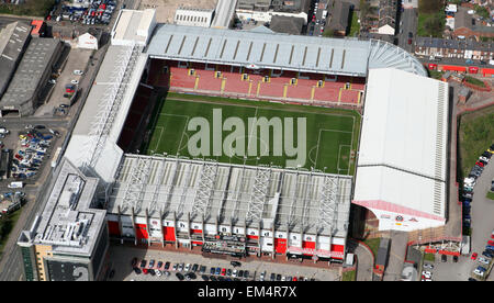 Luftaufnahme von Sheffield United FC Bramall Lane Fußballstadion Stockfoto