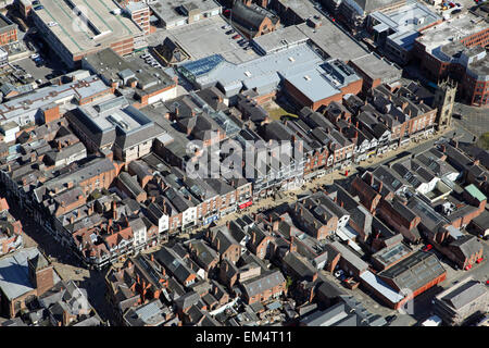 Luftaufnahme des Stadtzentrums von Chester, Cheshire, UK Stockfoto