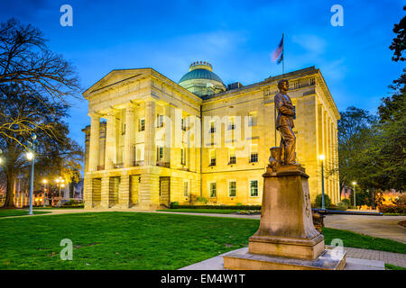 Raleigh, North Carolina, USA State Capitol Building. Stockfoto