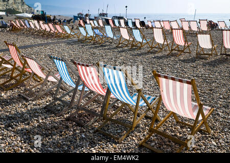 Bier ist ein kleines Küstendorf auf der South Devon Küste England UK Stockfoto