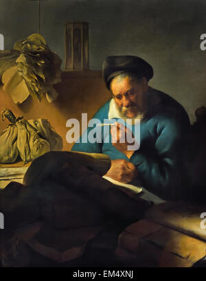 Die Feder Stift Cutter 1627 von Jan Lievens (24. Oktober 1607 – 4. Juni 1674) niederländischen Niederlande Stockfoto