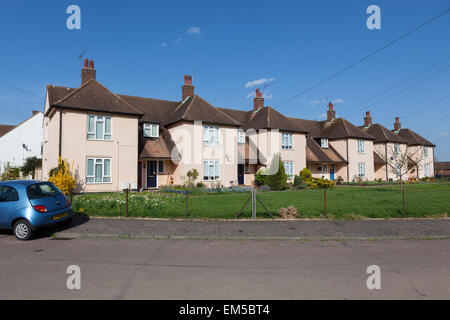 Eine Reihe von charmante Maisonette-Wohnungen, Wohnungen, wohnen, in London, England Stockfoto