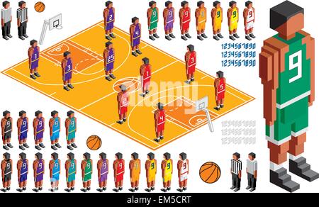 Vector Illustration für Basketball taktische Kit, sind Elemente in Schichten für die einfache Bearbeitung Stock Vektor