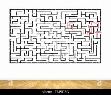 Abstrakte Labyrinth Stockfoto