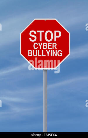 Cyber-Mobbing zu stoppen Stockfoto