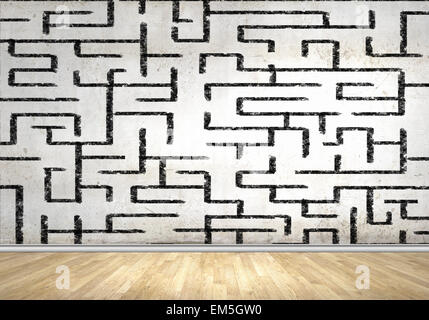 Abstrakte Labyrinth Stockfoto
