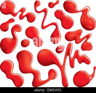 Vektor-Illustration von Nagellack Pfütze, Isolated on White Background Stock Vektor