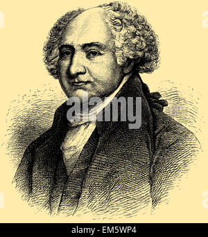 John Adams (1735 – 1826), zweiter US-Präsident Stockfoto