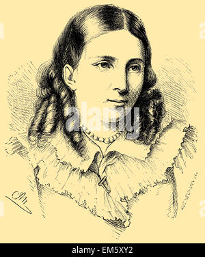 Bettina von Arnim, Gräfin von Arnim (4. April 1785, 20. Januar 1859), deutscher Schriftsteller und Romancier Stockfoto