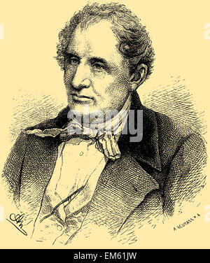 James Fenimore Cooper (1789 – 1851), US-amerikanischer Schriftsteller Stockfoto